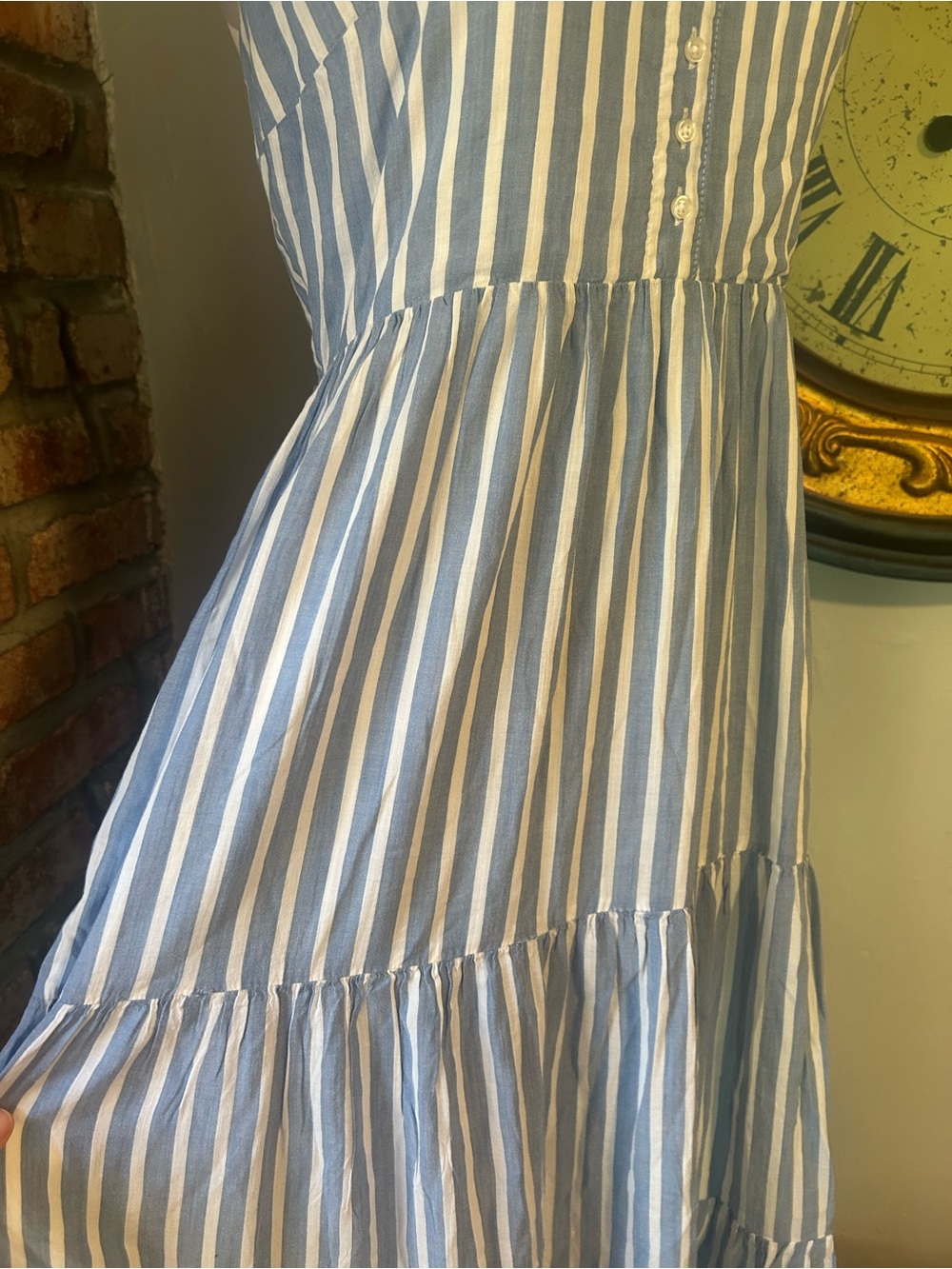 Old Navy • Coastal Striped Tiered Maxi Sundress - Picture 5 of 6